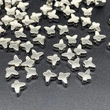 6mm Silver Butterfly Spacer Bead CCB Acrylic DIY Jewelry Making Finding