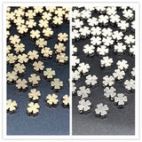 6mm Silver Four Leaf Clover Bead Spacer CCB Acrylic Beads