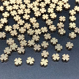 6mm Silver Four Leaf Clover Bead Spacer CCB Acrylic Beads