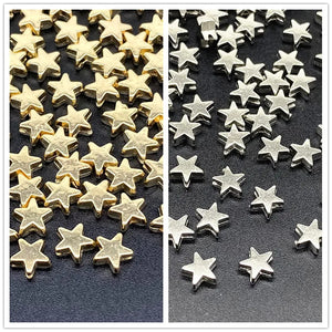6mm Silver Star Bead CCB Acrylic Spacer Beads DIY Jewelry Making