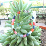 8mm Natural Stones Mix Dyed Stones Bracelet, Colorful Bracelet