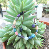 8mm Natural Stones Mix Dyed Stones Bracelet, Colorful Bracelet