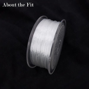 Flat Crystal Elastic Threads 0.8mm 500M Stretch Cord Beading String