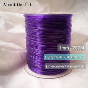 Fit 1.0mm 200M Crystal Elastic Stretch Strings Beading Cords