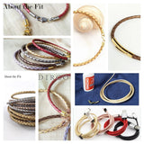 Fit 2.5mm 1M Braided Leather Cord Real Leather Crafts Beading Lacing Jewelry