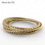 Fit 2.5mm 1M Braided Leather Cord Real Leather Crafts Beading Lacing Jewelry