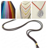 8M Milan Rayon Braided Silk Cords Necklace Accessories