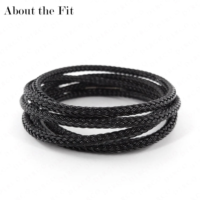 Fit 3mm 2M Braided Metal Wire Mesh Cords Jewelry Bands Crafting Collar Making