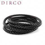 5mm 1Meter Round Leather Cords Braided Real Leather Nappa Jewelry