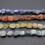 Natural Crystal Agates Amethysts Citrines Tourmaline Stone Beads 16''
