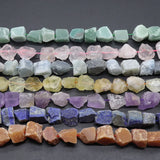 Natural Crystal Agates Amethysts Citrines Tourmaline Stone Beads 16''