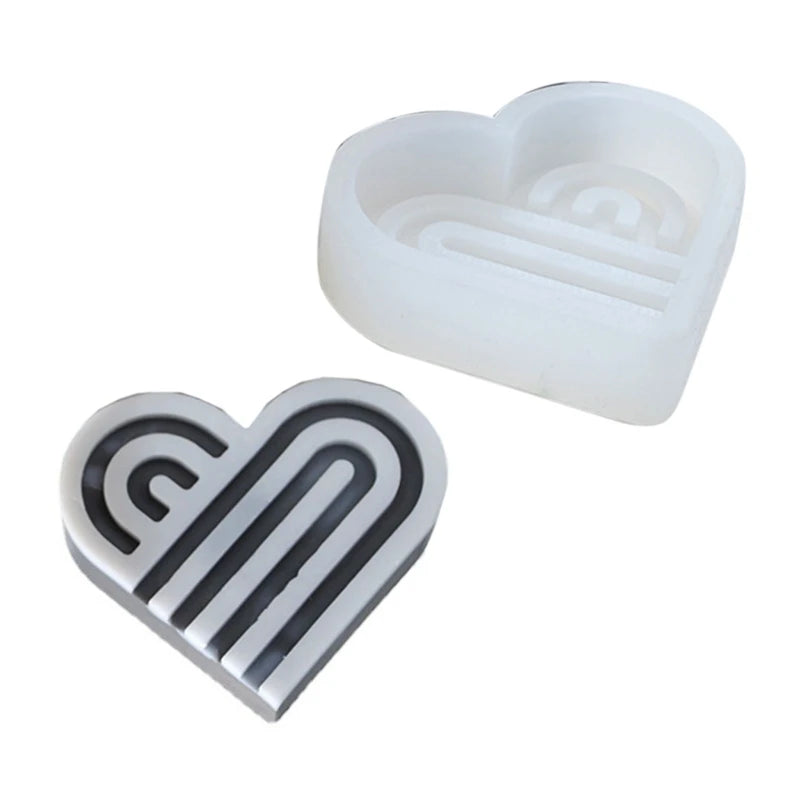 Abstract Architectural Resin Moulds Rainbow Arch Candle Mold