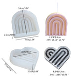 Abstract Architectural Resin Moulds Rainbow Arch Candle Mold