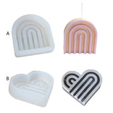 Abstract Architectural Resin Moulds Rainbow Arch Candle Mold