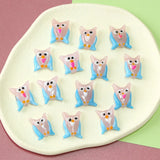 Abstract Cartoon Owl Flat Glass Beads DIY Beaded Material Accessories