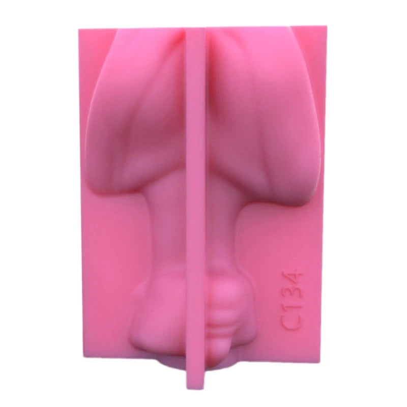 Abstract Human Face Silicone Mold for Succulent Plant Pot