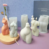 Abstract Human Women Body Candle Epoxy Resin Mold