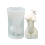 Abstract Human Women Body Candle Epoxy Resin Mold