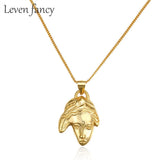 Abstract Portrait Face Necklace 925 Sterling Silver Minimalist Jewelry