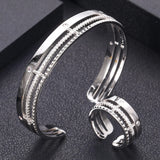 African Bangle Ring Set Dubai Bridal Jewelry