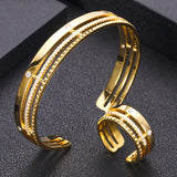 African Bangle Ring Set Dubai Bridal Jewelry