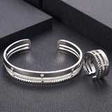 African Bangle Ring Set Dubai Bridal Jewelry