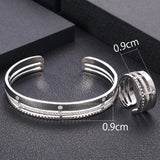 African Bangle Ring Set Dubai Bridal Jewelry