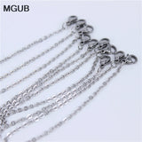 10Pcs 0.4-0.5mm Stainless Steel Jewelry Chain, Non-Fading Long Jewelry Chain