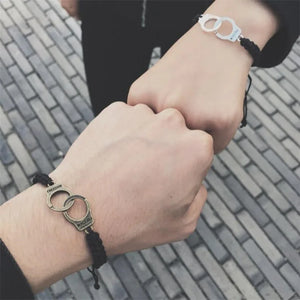 50 Degrees Gray Handcuffs Bracelet European and American Hand Woven Bracelet