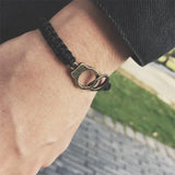 50 Degrees Gray Handcuffs Bracelet European and American Hand Woven Bracelet