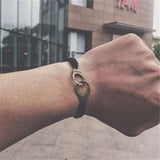 50 Degrees Gray Handcuffs Bracelet European and American Hand Woven Bracelet
