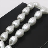 9x13mm Pearl Glass Loose DIY Beads Jewelry Making Accessory Parts