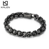Gothic Punk Skull Steel Bracelet Men's Jewelry
