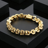 Gothic Punk Skull Steel Bracelet Men's Jewelry