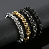 Gothic Punk Skull Steel Bracelet Men's Jewelry