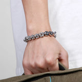 Gothic Punk Skull Steel Bracelet Men's Jewelry