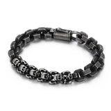 Gothic Punk Skull Steel Bracelet Men's Jewelry