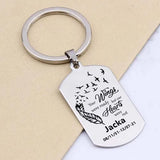 Remembrance Keychain Your Wings Were Ready My Heart Was Not Loss