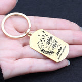 Remembrance Keychain Your Wings Were Ready My Heart Was Not Loss