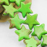 Green Star Turkey Stone Loose Beads DIY Jewelry 20mm