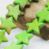 Green Star Turkey Stone Loose Beads DIY Jewelry 20mm