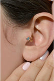 Blue Butterfly Tragus Piercing