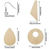 Wood Earring Pendant Set for DIY Gift