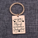 Godmother Gift Keychain Get PROMOTED To Godmother