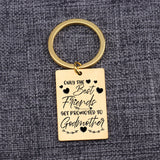 Godmother Gift Keychain Get PROMOTED To Godmother