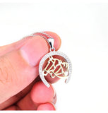 925 Sterling Silver Horse Head Necklace 18k Plated Jewelry