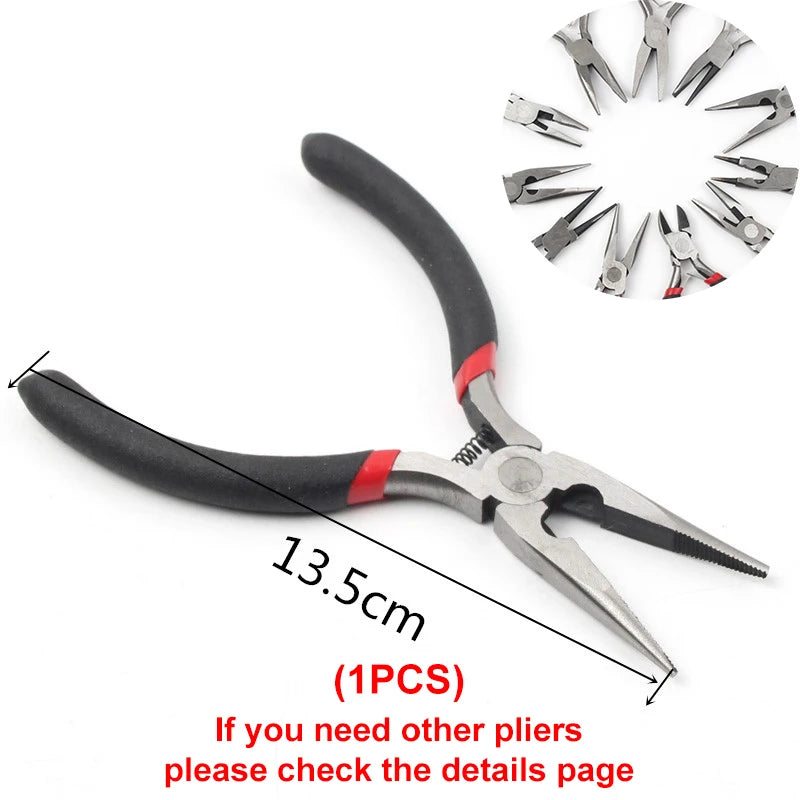 DIY Jewelry Making Tool Kit with Lobster Clasp, Jump Rings, Ear Hooks, Pliers