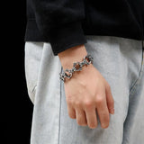 Punk Star Style Stainless Steel Bracelet for Men