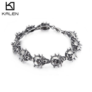 Punk Star Style Stainless Steel Bracelet for Men