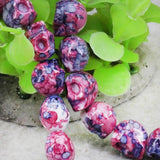 Rainbow Riverstones Skull Beads for DIY Jewelry Making